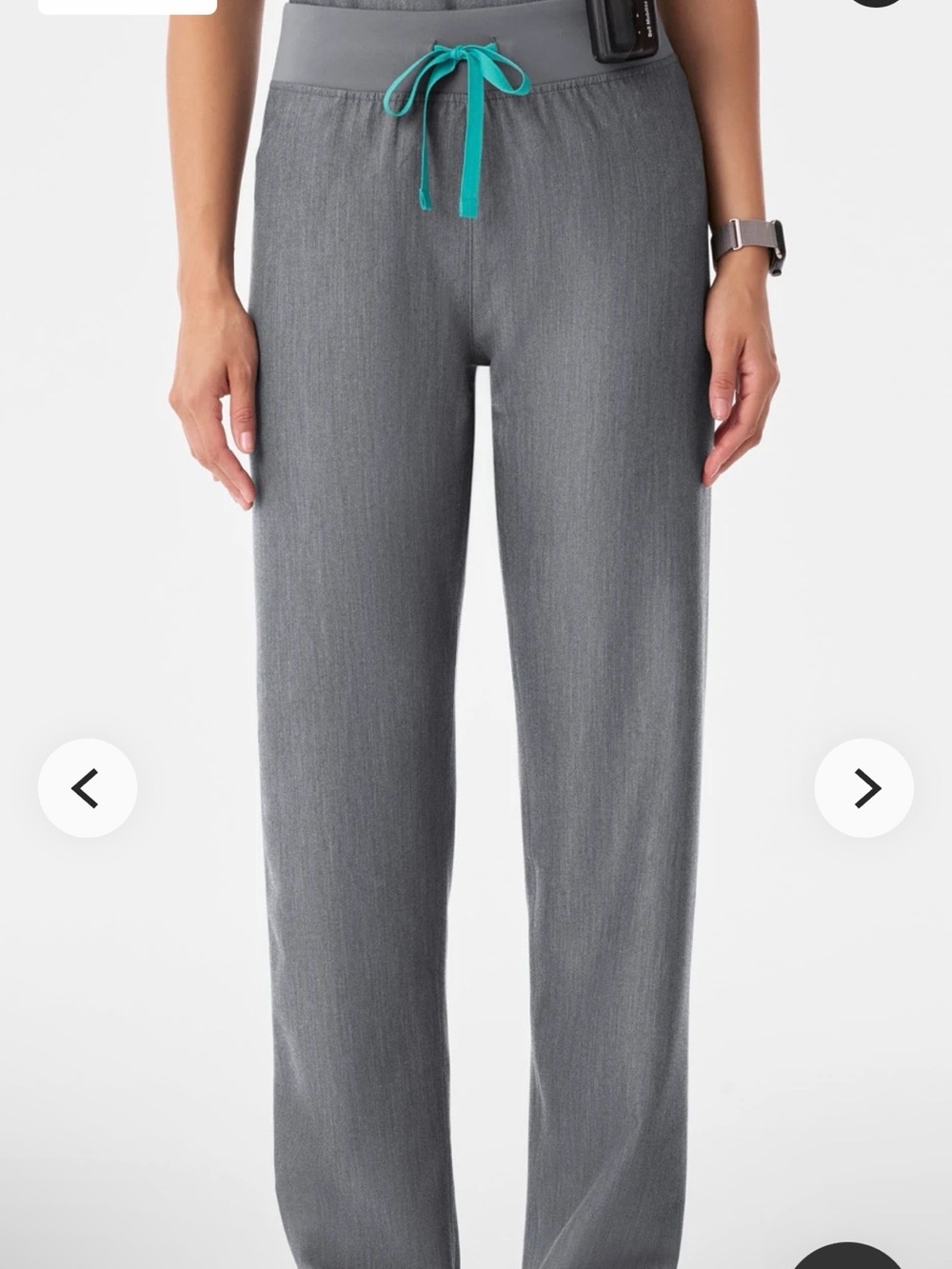 Used FIGS Women’s Gray Livingston Scrub Pant